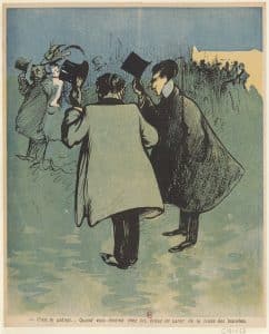 Seconde illustration par Poulbot du numéro de L'Assiette au Beurre sur les journalistes, poursuivant la satire des médias de l'époque. 1903