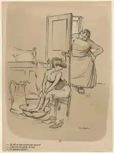 j’me lave les pieds m’man! La vie quotidienne de Montmartre par Poulbot.