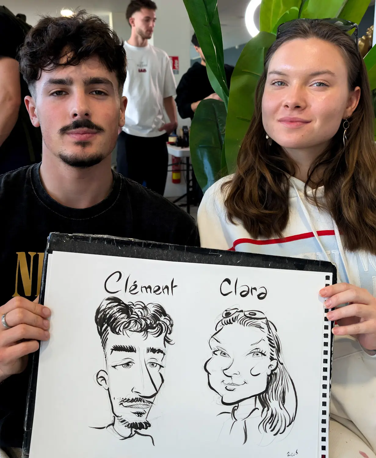 [Image d'une caricature d'un groupe d'étudiants]