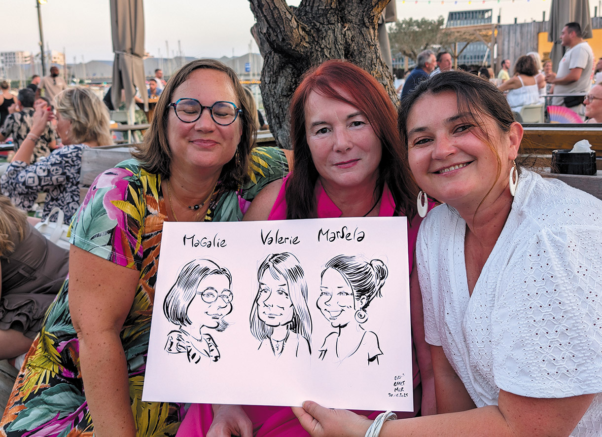 [Image d'une caricature de trois copines]