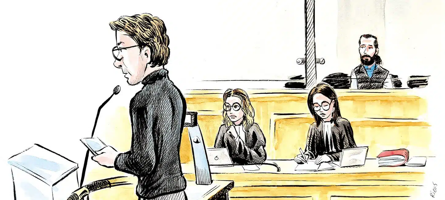 Dessin d'un expert judiciaire