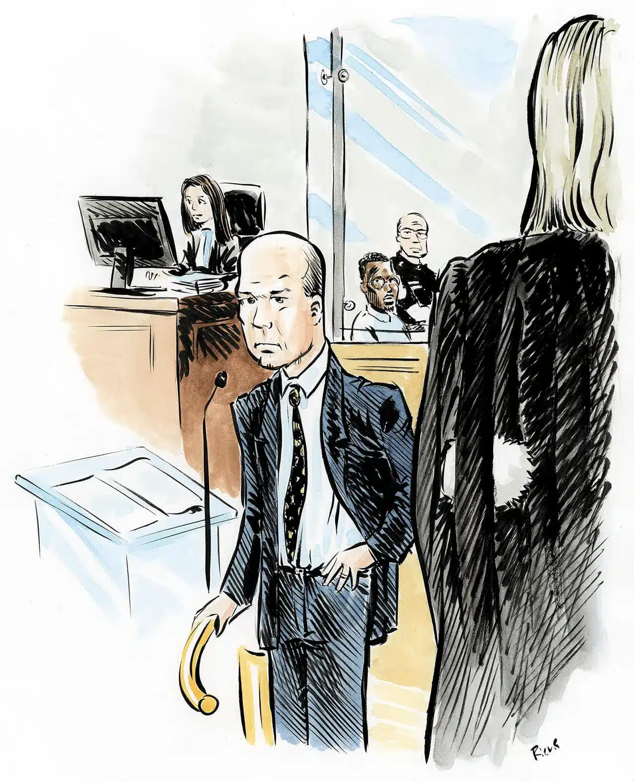 Dessin de la police judiciaire