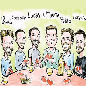 Vignette Caricature de groupe