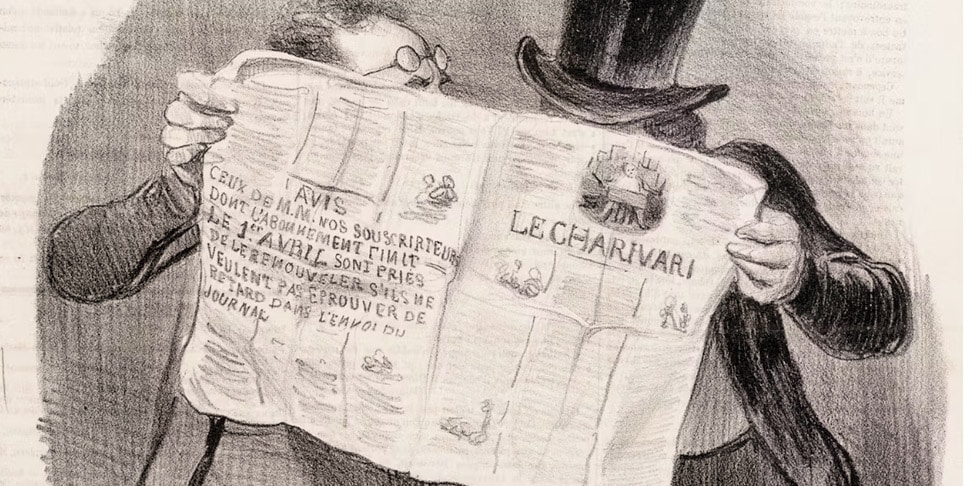 Une du journal Le Charivari