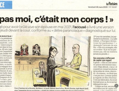Extrait d'une illustration pour Le Parisien