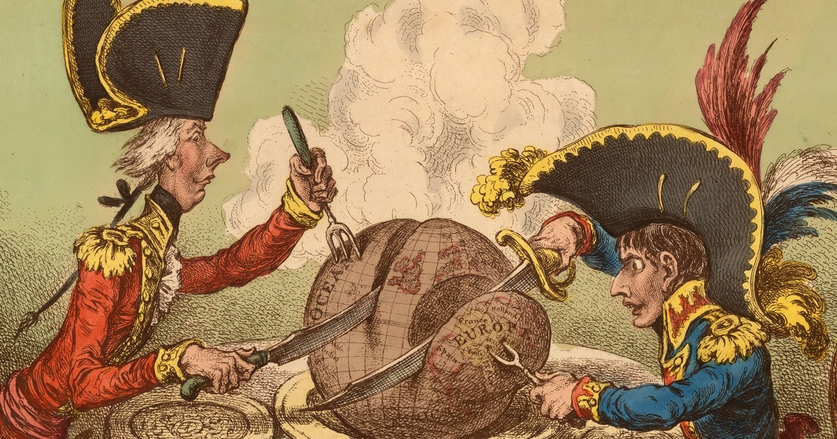 The Plumb-pudding in danger par Gillray