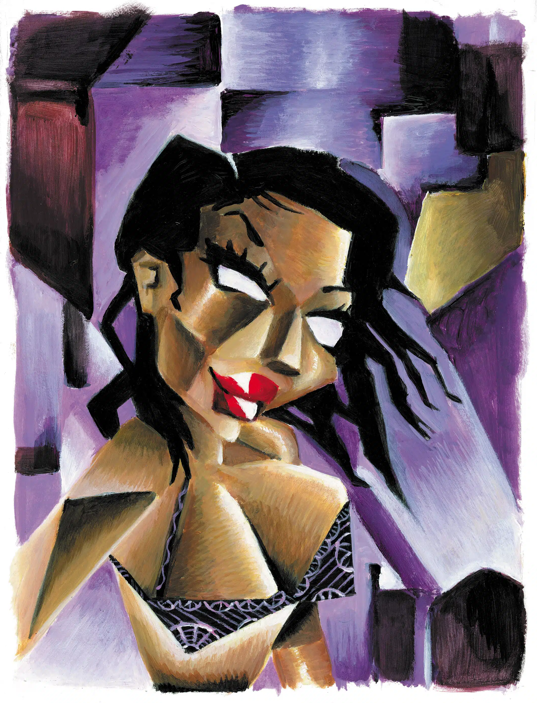 Peintures et portraits 16 Pin-up cubiste