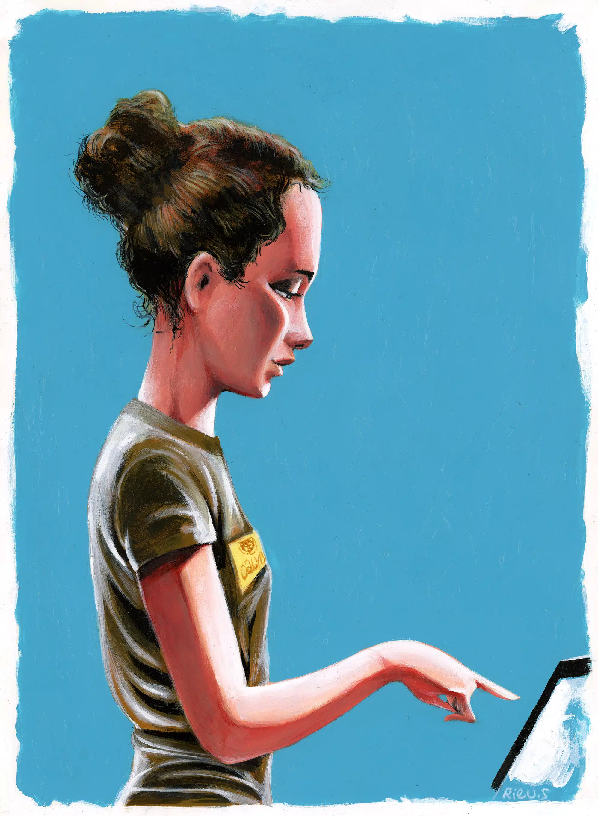 Peintures et portraits 18 Serveuse