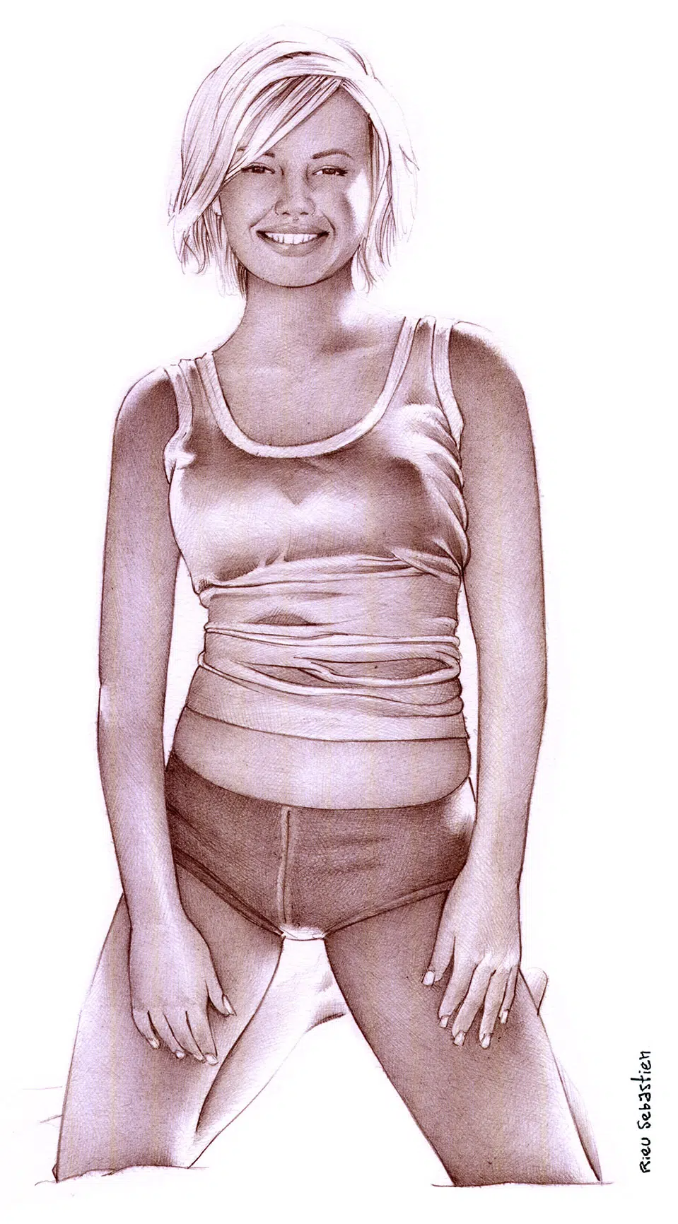 Portrait sur commande 12 Portrait d'Elisha Cuthbert