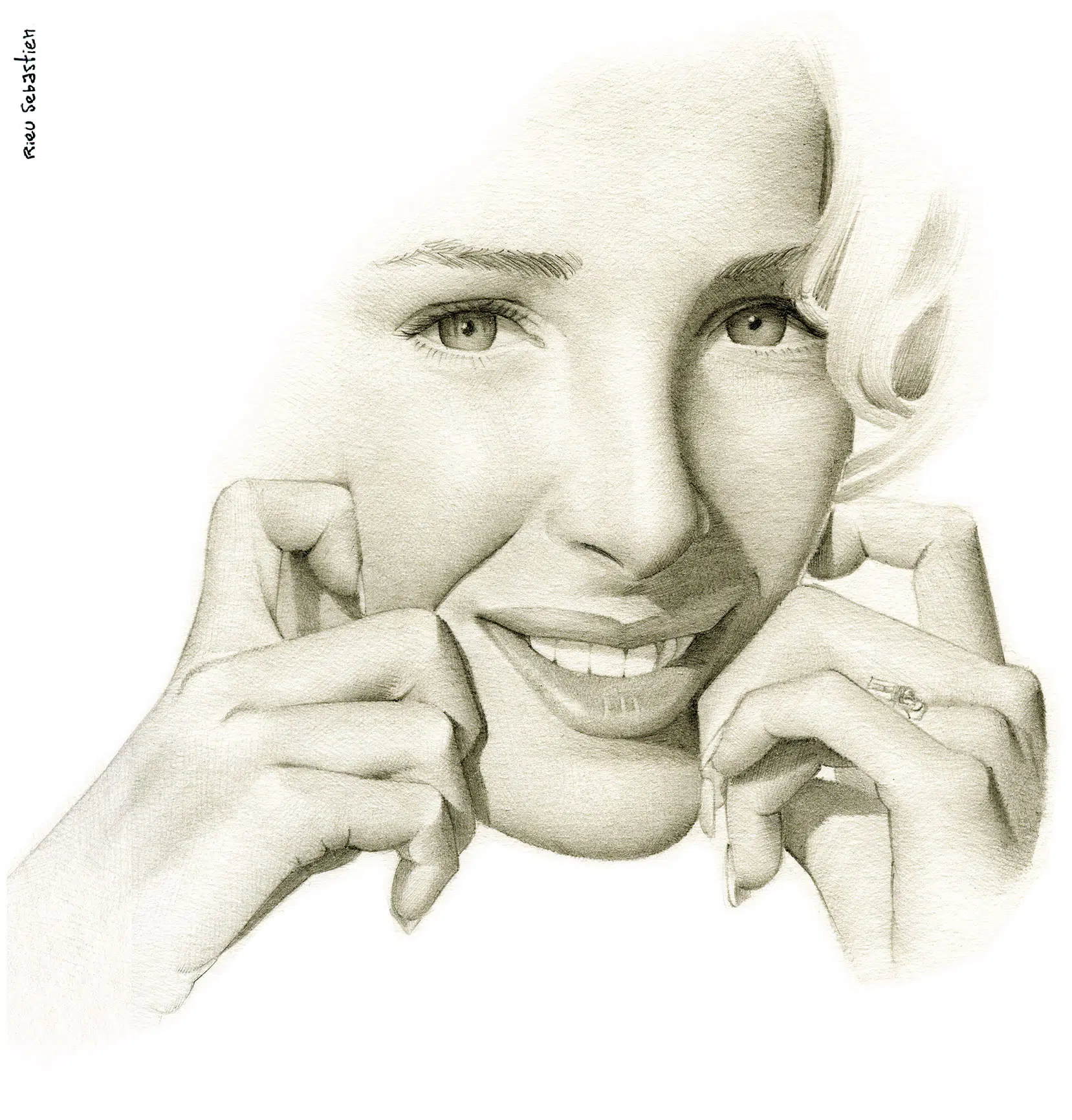 Portrait sur commande 14 Portrait d'Ophelie Winter