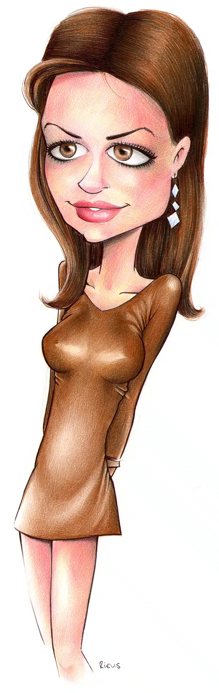 Custom Caricature 6 Caricature of Anne Hathaway