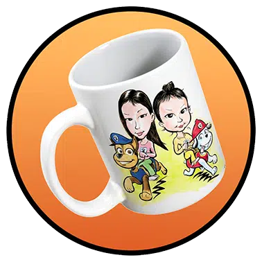 Caricature et Portrait 5 Commander un mug personnalisé