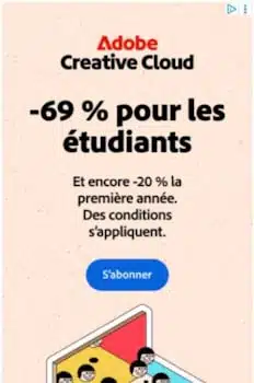 Publicité Adobe Creative Cloud