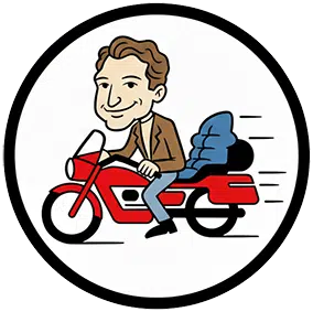 Caricatures de voitures 5 Logo motard