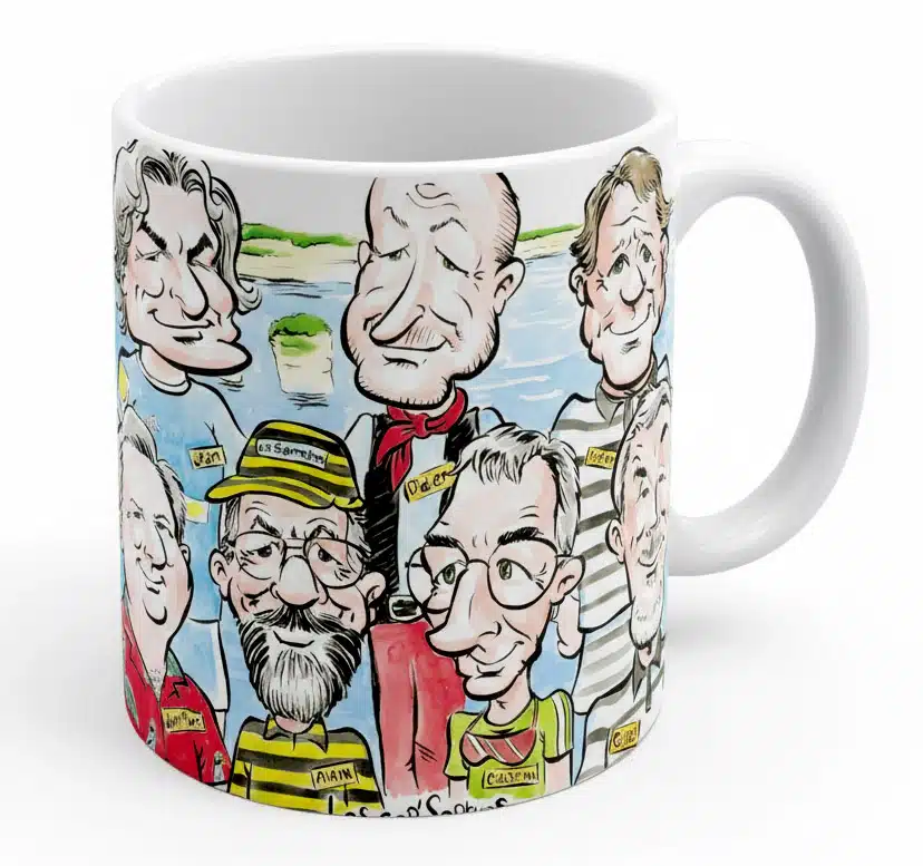 Cadeaux d'Entreprise Artistiques 5 Mug personnalisé avec la caricature d'une équipe