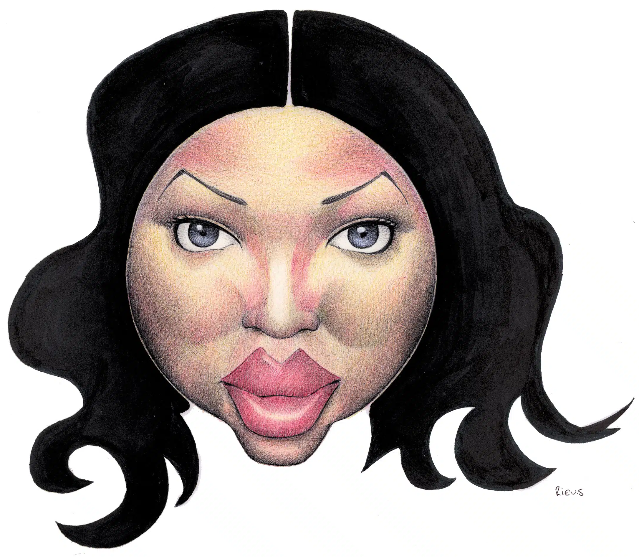 Custom Caricature 16 Caricature of Naomi Campbell