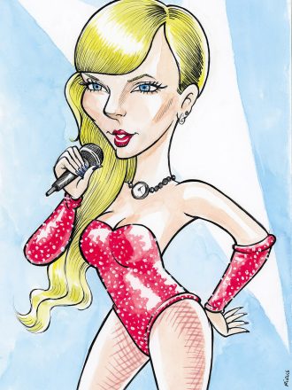 Caricature de Taylor Swift