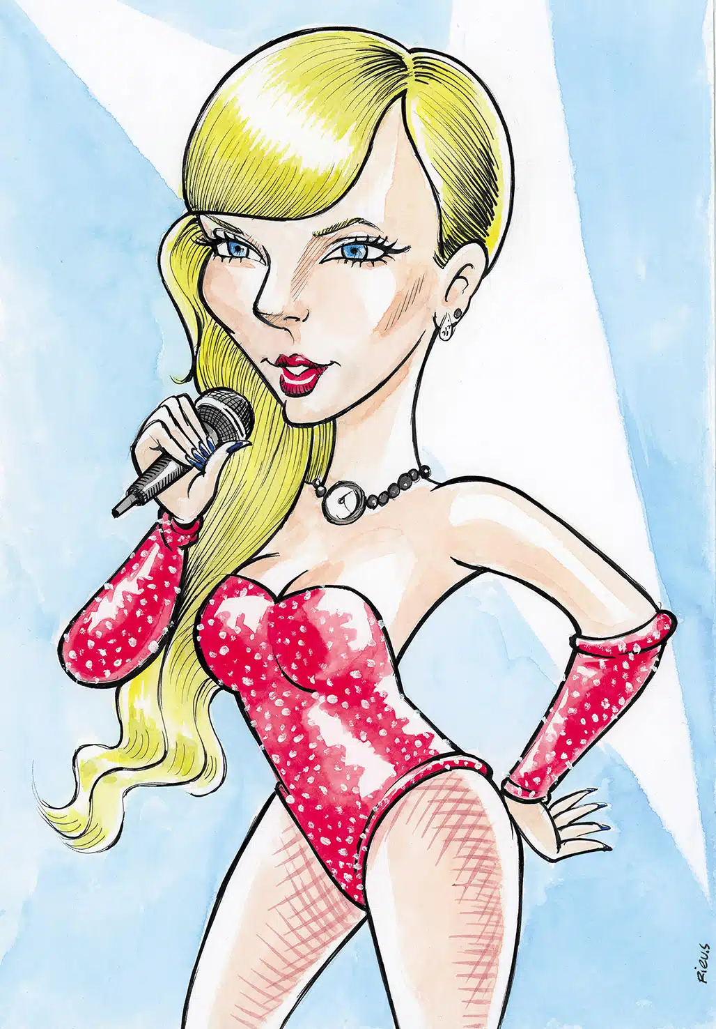 Custom Caricature 3 Caricature of Taylor Swift