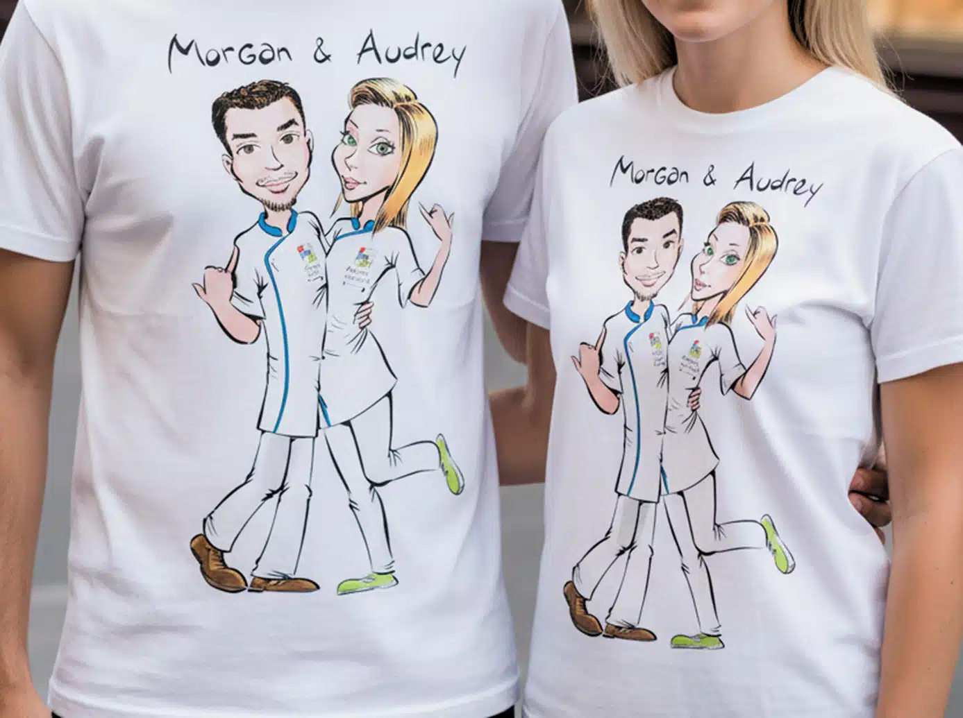Cadeaux d'Entreprise Artistiques 7 T-shirt personnalisé pour une équipe de boulangers