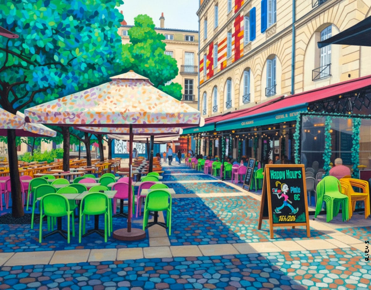 Ardoise peinte — Cajou Café Bordeaux