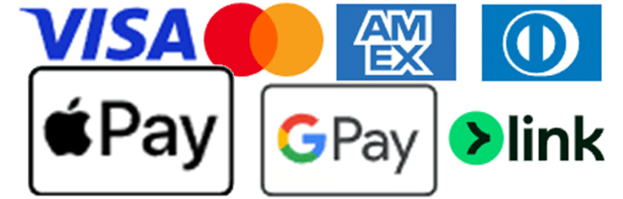 Cartes de paiement acceptées