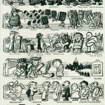 suite du dessin de Caran d'Ache publié en 1902 dans La Vie Heureuse