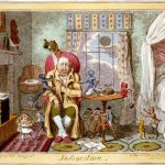 A man suffering from indigestion