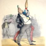 Twelve Satirical Vignettes (publiées dans Le Charivari) par Charles-Joseph Traviès. Lithographie publiée le 10 décembre 1832 dans le quotidien satirique 