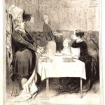 La scène dépeint le chaos et l'inconfort d'un restaurant parisien bondé, loin de l'image glamour que pouvaient en avoir les touristes. C'est une satire de l'expérience touristique réelle face à l'expérience fantasmée.