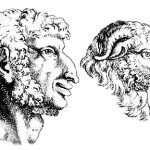 De Humana Physiognomonia Libri Iiii . Homme et mouton. Giambattista della Porta.