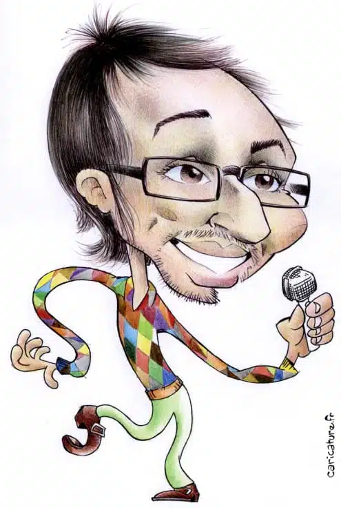 Caricature de Christophe Willem