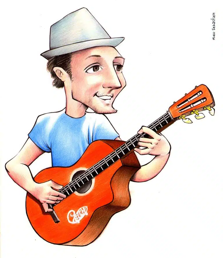 Caricature de Jason Mraz