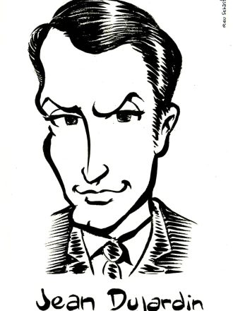 Caricature de Jean Dujardin