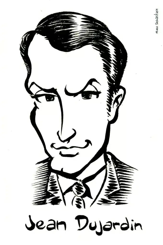 Caricature de Jean Dujardin