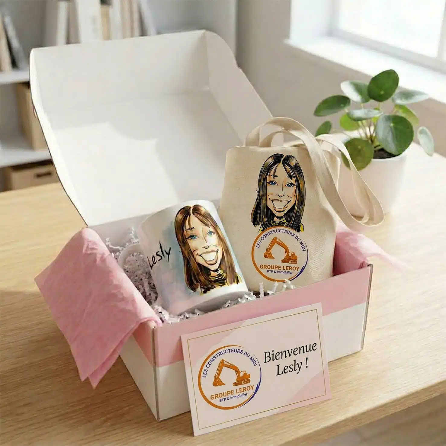 Welcome box onboarding illustrée