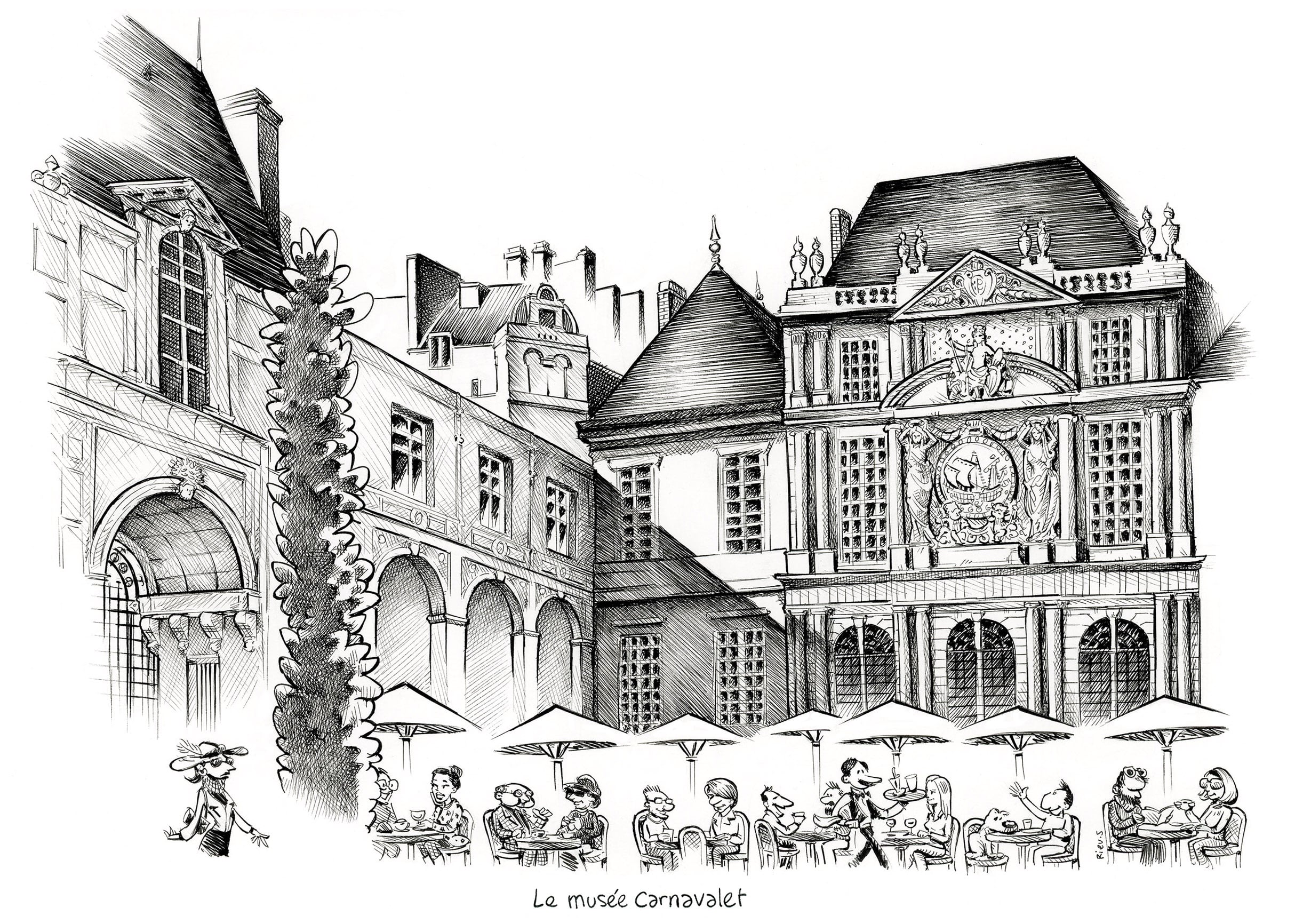 Musée Carnavalet Paris — encre de Chine Sébastien Rieu