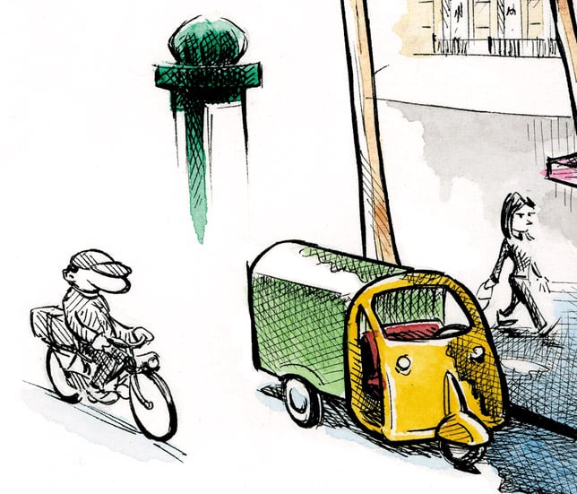 triporteur colonne morris