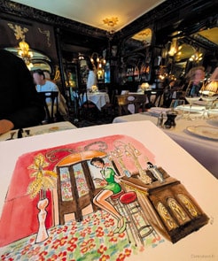 La grande salle Art nouveau de Maxim's Paris, déserte