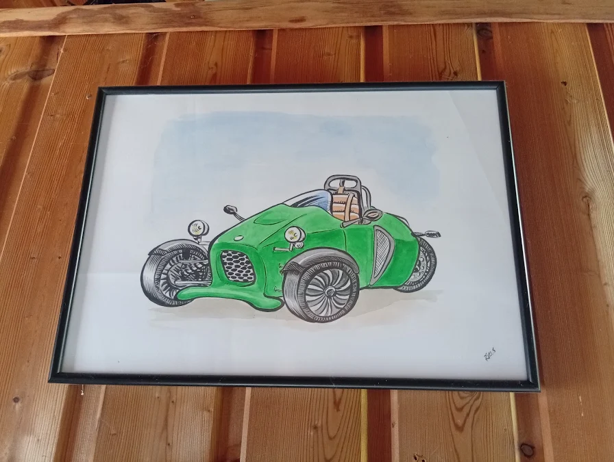 Seconde photo du dessin de véhicule publiée par Olivier avec son avis Google