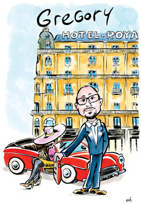 Portrait d'un voiturier réalisé pour Le Royal Lyon