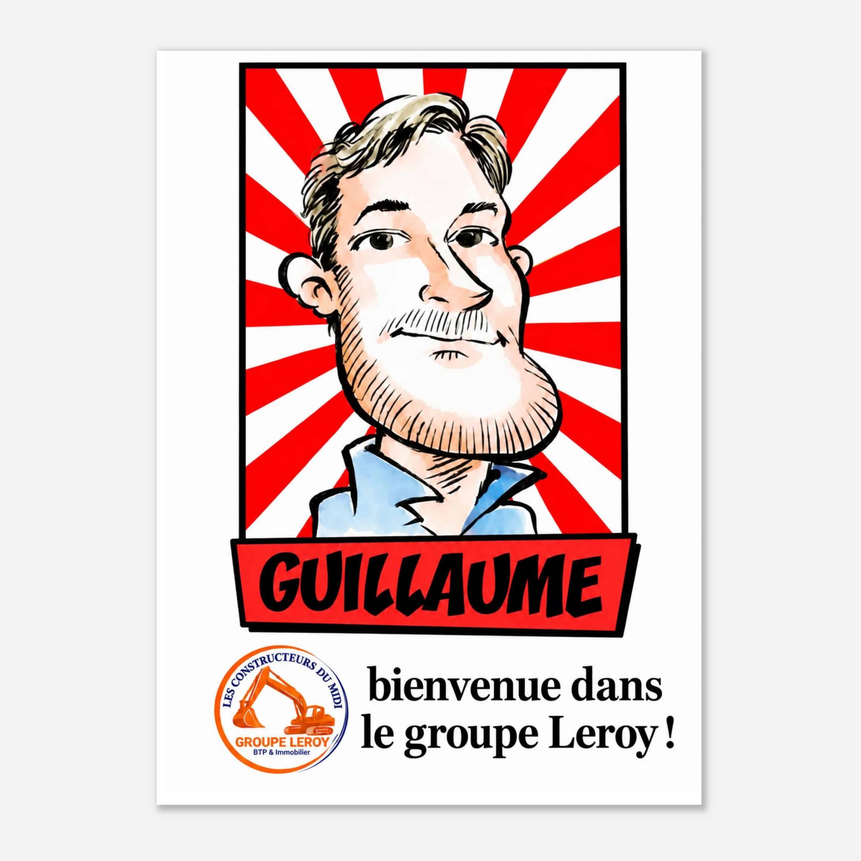 Poster couleur personnalisé