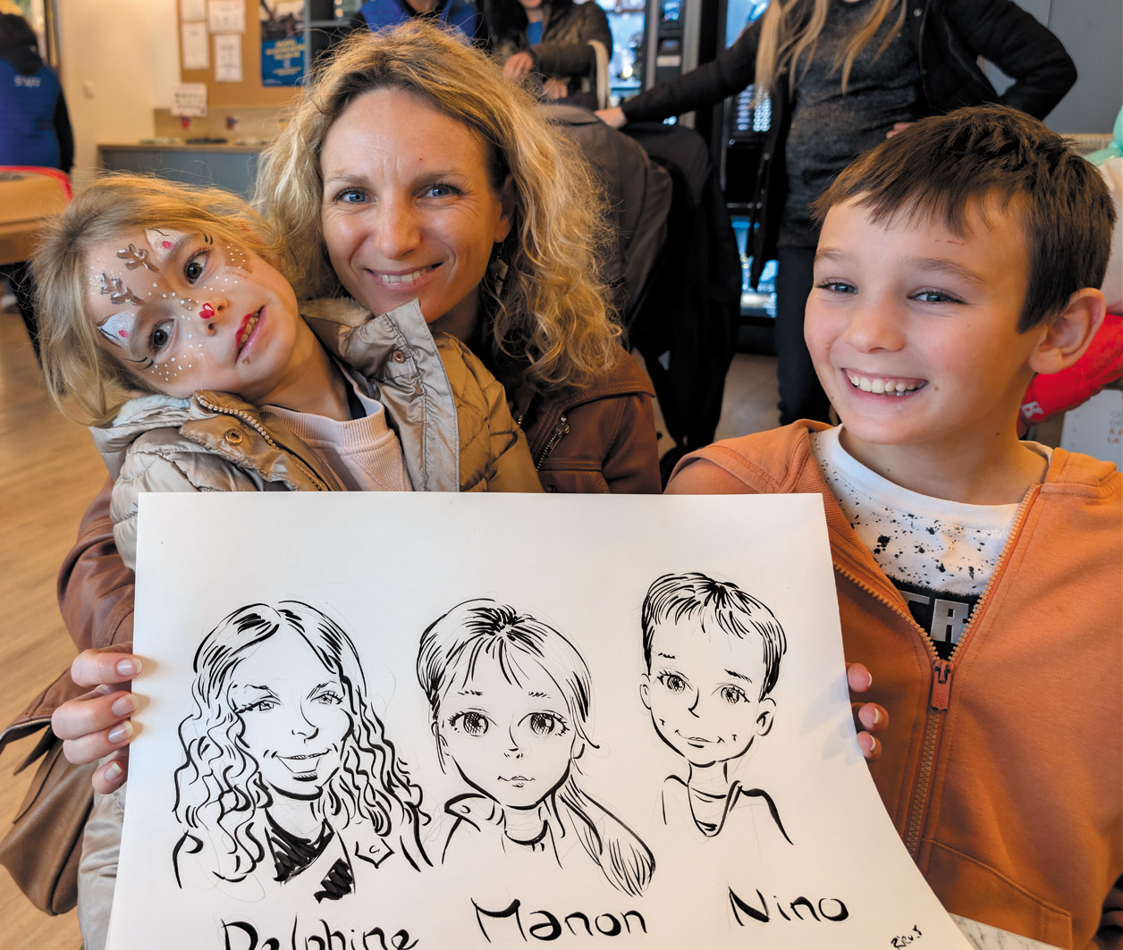 Portrait de famille — 2 — caricature par Sébastien Rieu