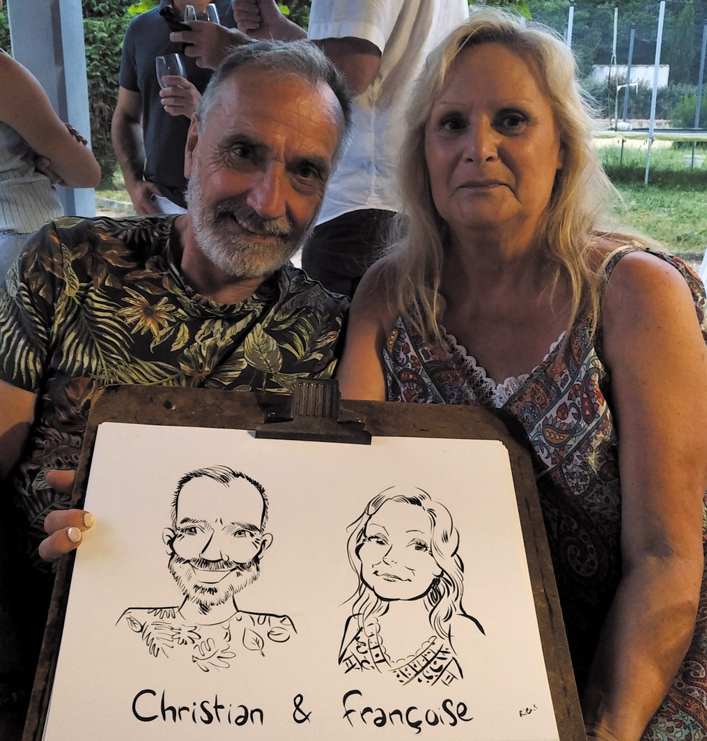 Portrait de retraités — caricature par Sébastien Rieu